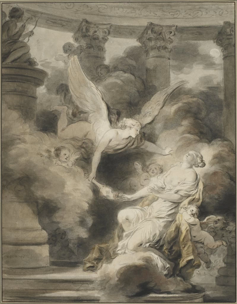  92-Jean-Honoré Fragonard-Il sacrificio della rosa - Minneapolis Institute of Arts 